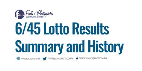 6-45 lotto result history|6/45 Lotto Result Summary, 6/45 Lotto Result History.